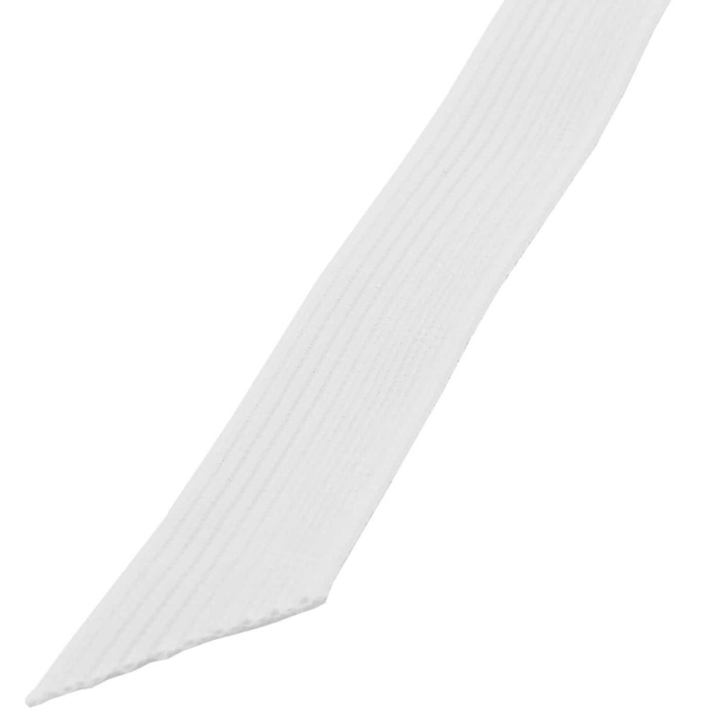 Elástico Blanco trenzado standard ancho 5 mm, 7 mm, 10 mm, 12mm y 16mm