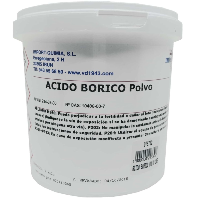 Ácido bórico en polvo de 1kg antisépticos insecticidas cucarachas.