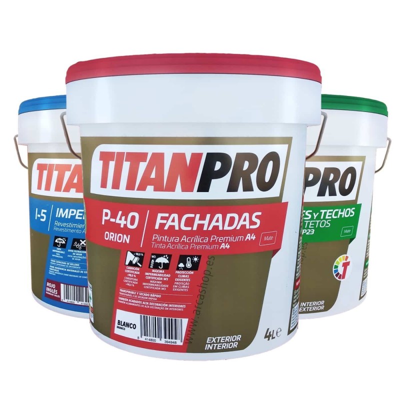 Titan Pro Pinturas Acrílica Exterior Interior Titanlux