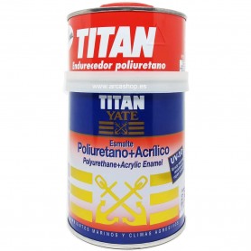 Titan Yate. Esmalte poliuretano + acrílico. Blanco Satinado o Brillante de dos componentes.