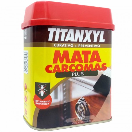 Líquido para la Madera contra la Carcoma (Termitas) TITANXY. Mata Carcoma y termitas. Tratamiento Preventivo y Curativo.