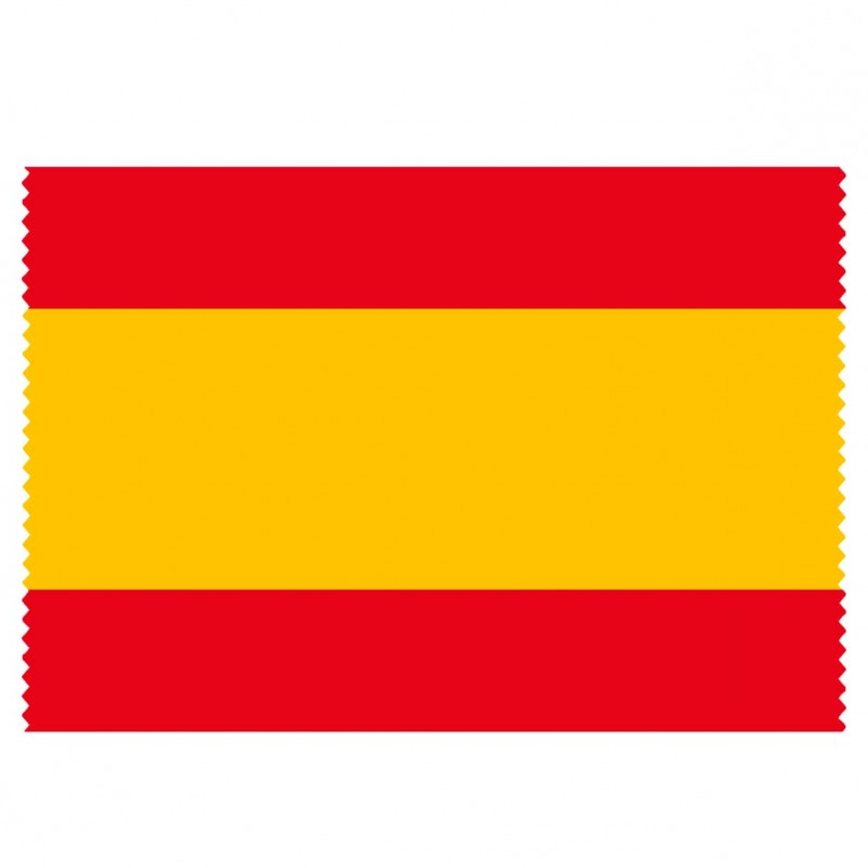 Tela Bandera España rollo 35 metros por 80 cm de ancho sin escudo. 100% poliester.