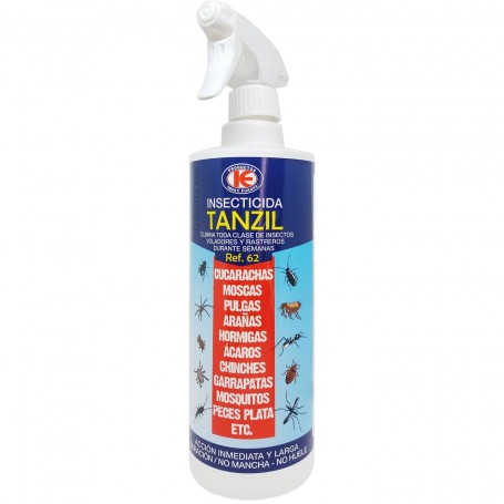 Insecticida TANZIL Ref. 62 Impex Europa: cucarachas, hormigas, avistas, garrapatas, arañas, moscas y mosquitos.