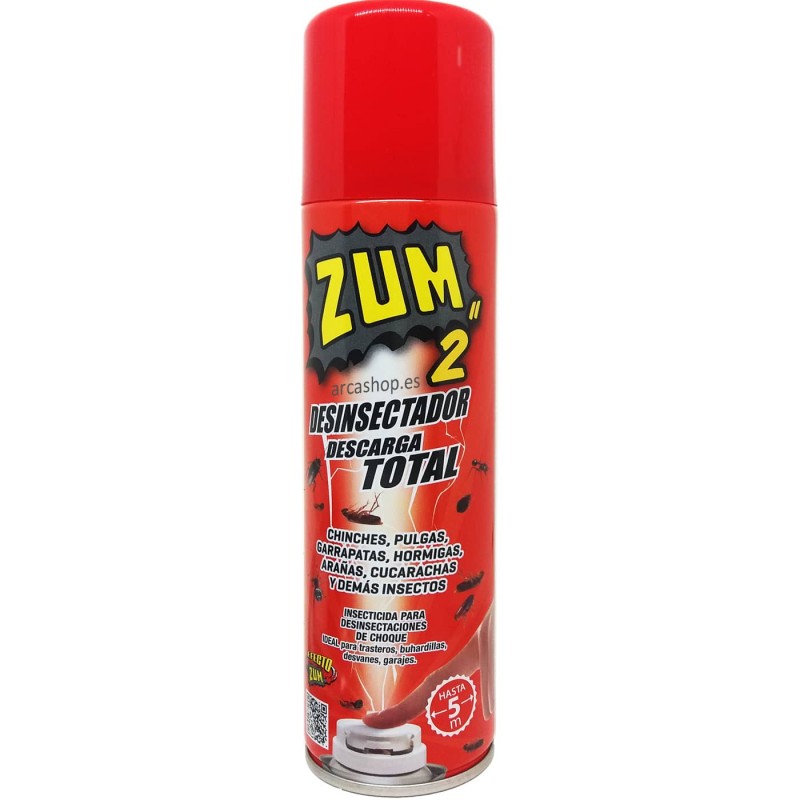 ZUM II Desinfección Total. Spray Insecticida dosificador.
