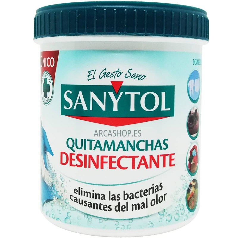 Quitamanchas Sanytol Desinfectante Textil y Elimina Olores.