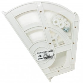 Juego Zapatero Plástico Blanco 2 baldas