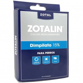 Collar Macotas (Perros) Antiparásitario Medicamentoso Zotalín contra pulgas, piojos y garrapatas.