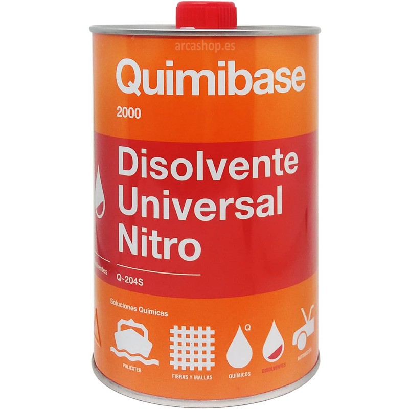 Disolvente Universal Nitro 1 litro o 500 ml, disolvente al mejor precio para limpiar y diluir pinturas y esmaltes.