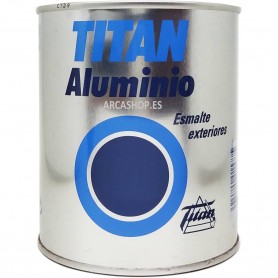 Esmalte Aluminio Exteriores Titan ideal para postes eléctricos, grúas, rejas, puentes, gasómetros, puertas metálicas, etc.