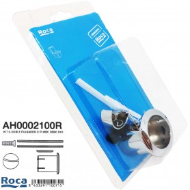 Pulsadores ROCA para descargadores inodoro (WC), modelos más populares, ROCA AH0002100R, ROCA AH0001800R y ROCA AH0001600R.
