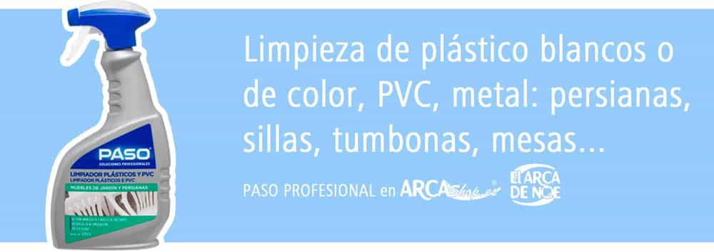 LIMPIADOR DE PLÁSTICOS Y PVC, mobiliario de jardín de plástico, persianas, carpintería de aluminio y otras superficies PVC.