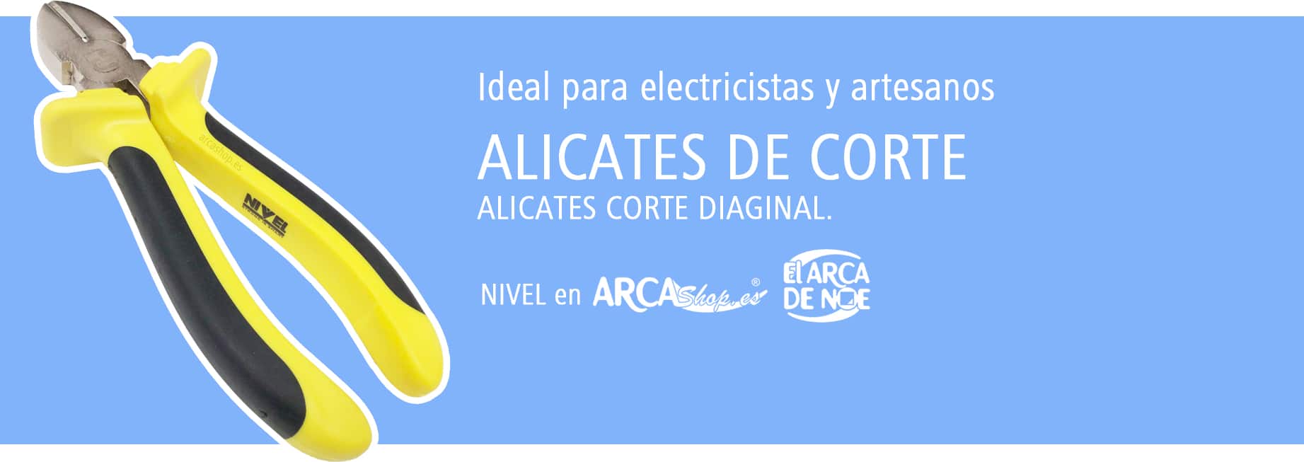 Alicate Corte Diagonal. Artesanos, electricista, tapiceros, etc.