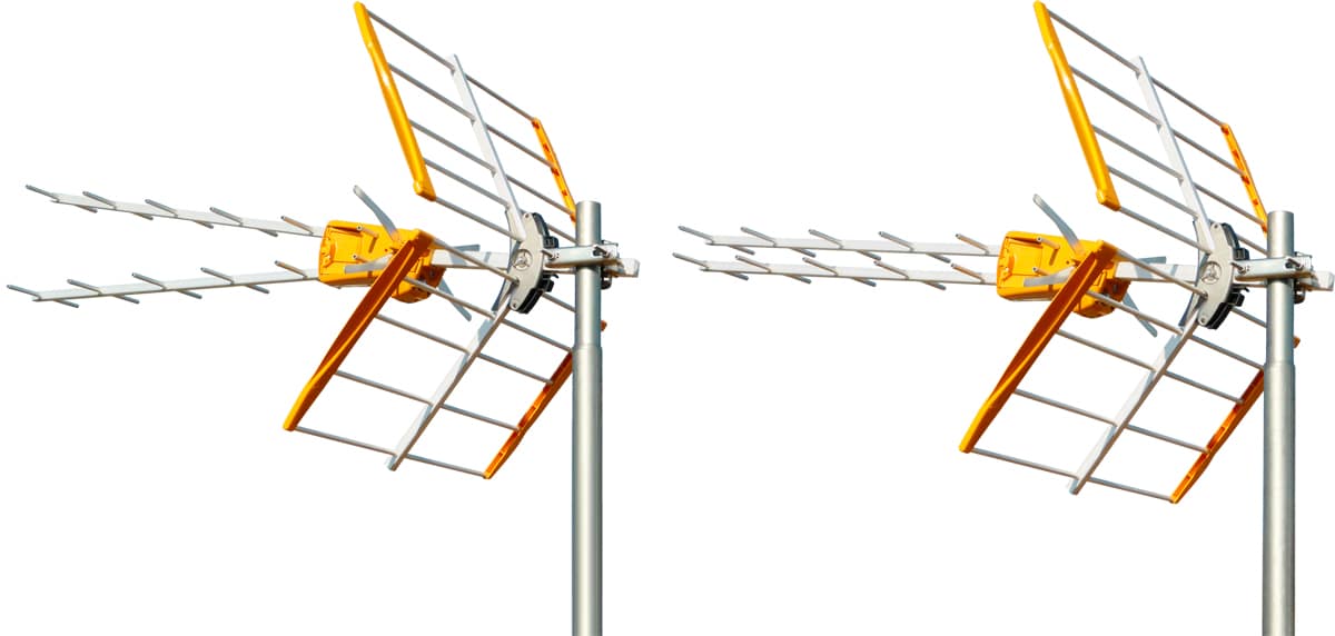 Antena V Zenit UHF, 1er Dividendo Digital (LTE790) CSG Technology: Tres antenas en una.