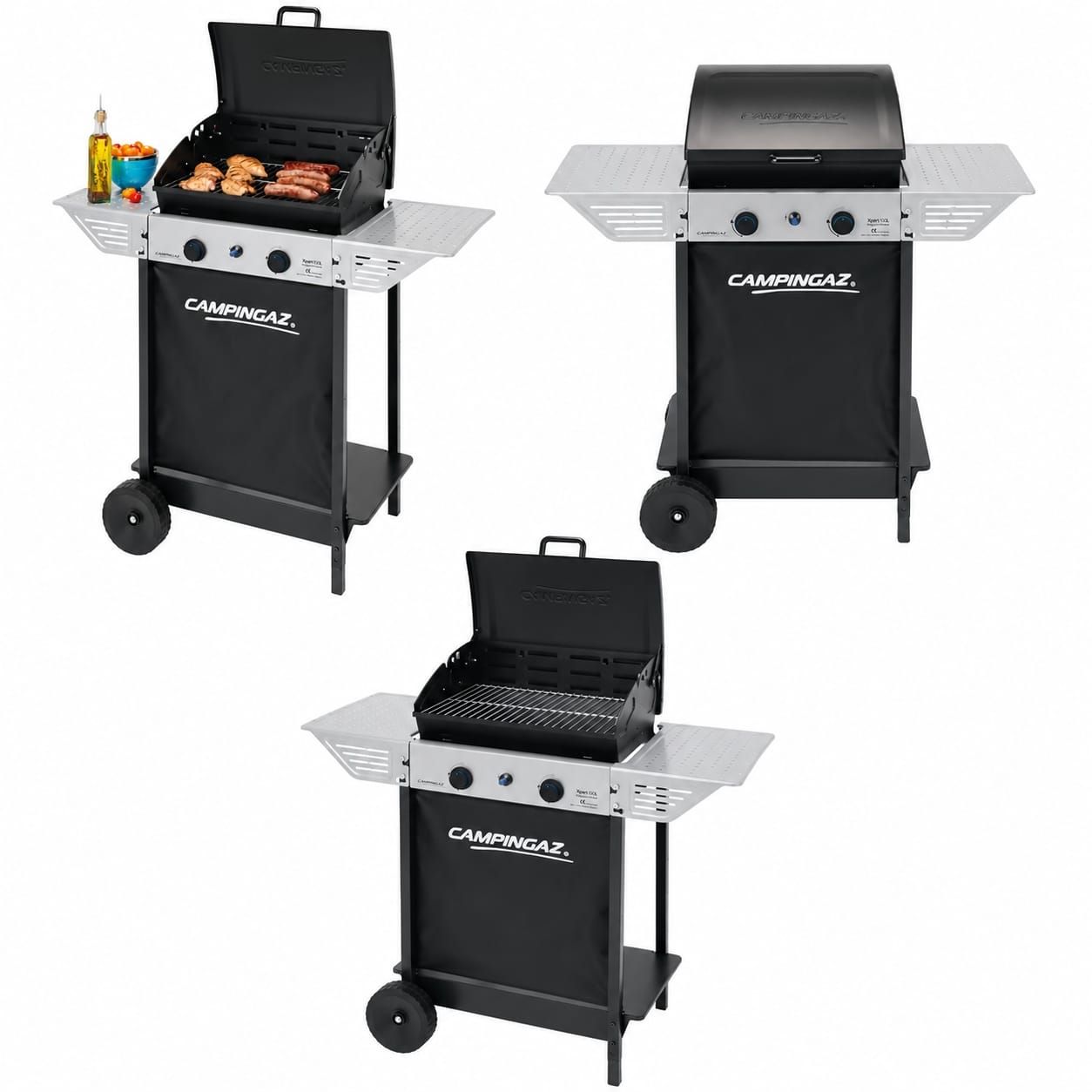 Barbacoa a gas para jardín, camping y caravanas.