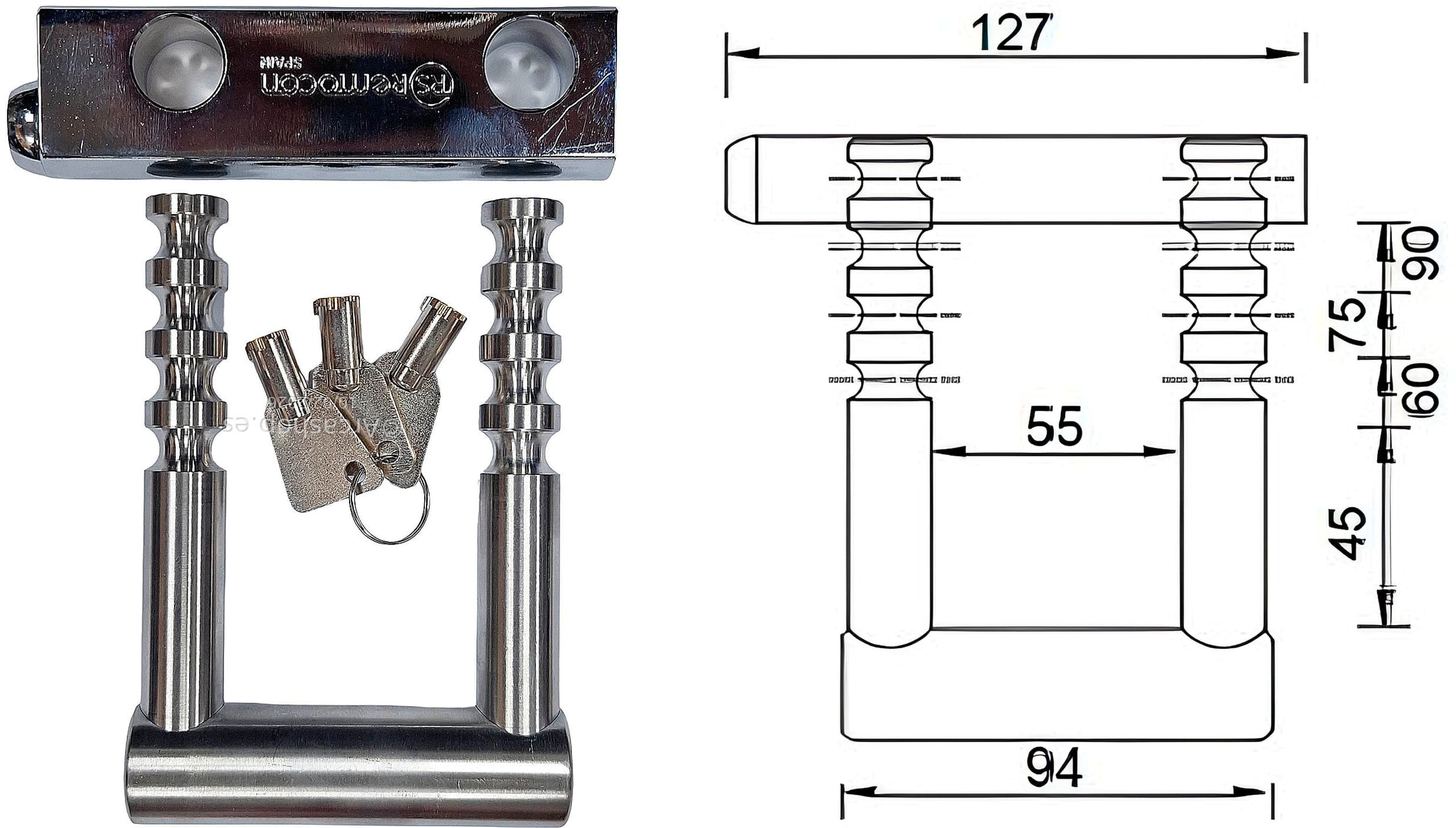 Candado Ballesta Tubular
