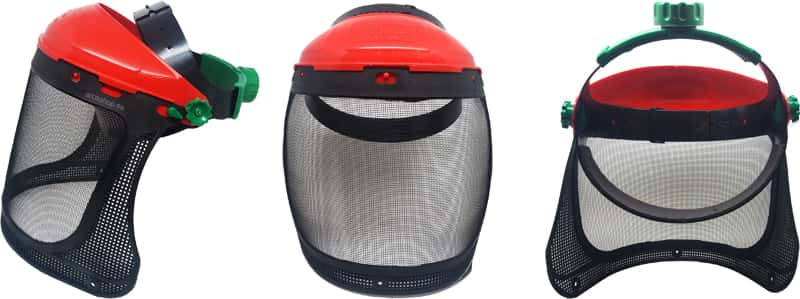 Protector Facial Rodeo 4360 Personna: Casco Protector Facial con malla metálica para proteger la cara en tareas de poda del jardín.