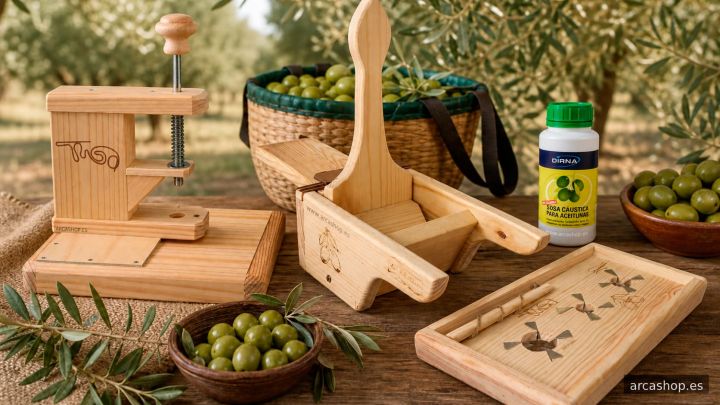 Cómo elegir y usar herramientas para preparar aceitunas de mesa