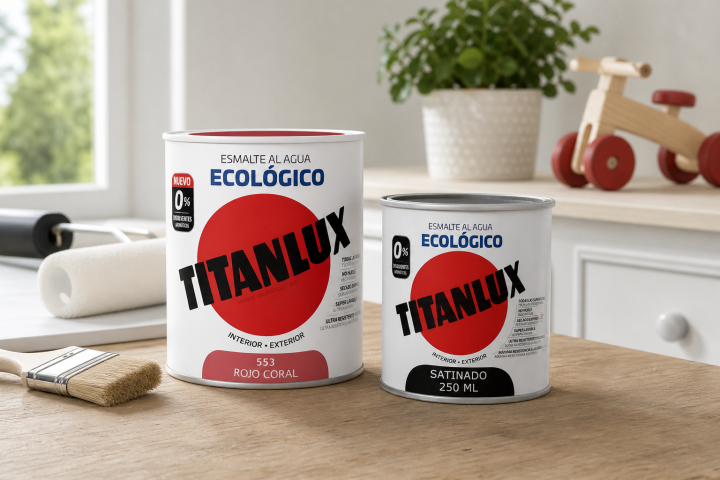 Esmaltes ecológicos Titanlux para acabados mate y satinado