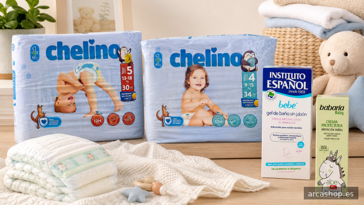 Cómo elegir pañales y productos para el cuidado del bebé según su peso y piel