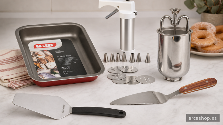 Herramientas esenciales para repostería: moldes, espátulas y más
