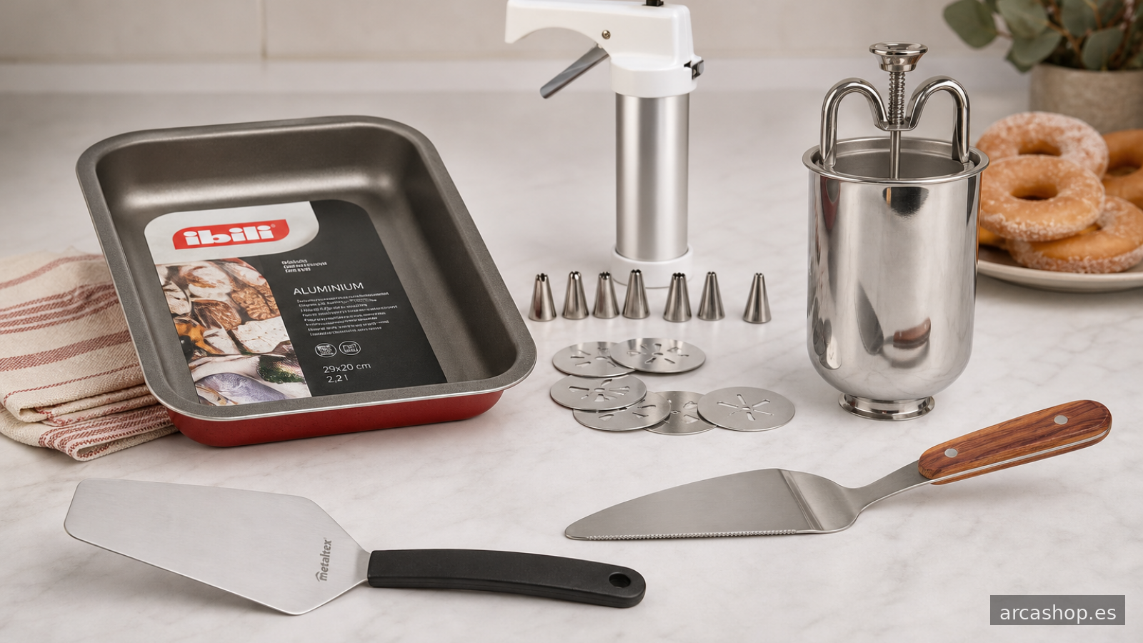 Herramientas esenciales para repostería: moldes, espátulas y más