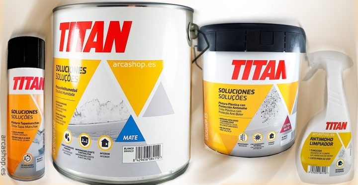 Soluciones TITAN para manchas, humedades y moho en paredes y techos